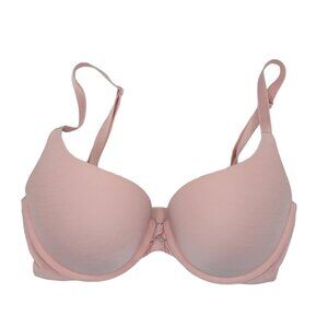Victoria's Secret Perfect Shape Underwire Bra Pink 32DD Padded Lined Adj Strap